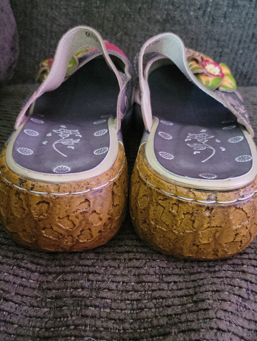 Careaymade Folk Style Colorful Floral Mary Jane Women's Shoes - Handmade - Picture 4 of 7